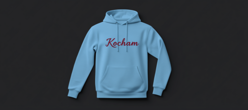 Błękitna bluza - bordowe kocham.png